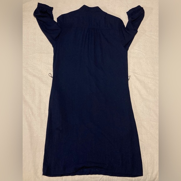 J. McLaughlin Navy Blue Shift Dress | 3/4 Sleeves | Summer Staple - Picture 2 of 13